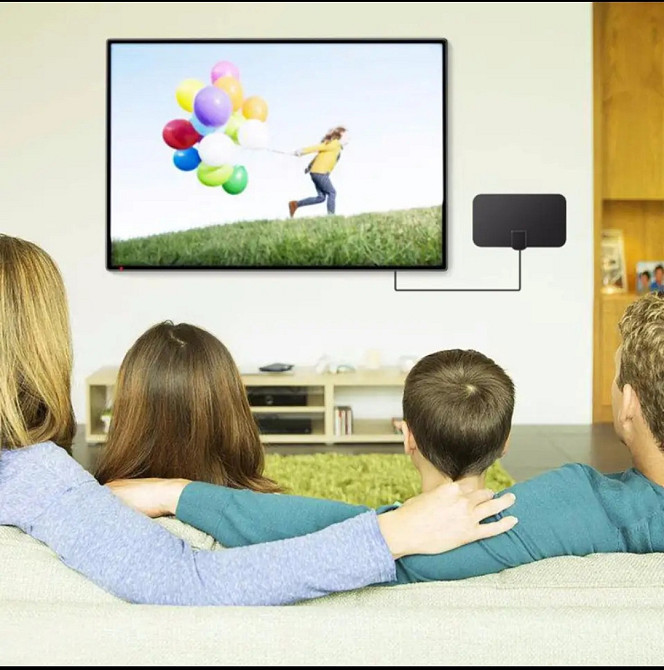 Цифрова внутрішня TV антена 4К Ultra HD 21 на12см Київ - фото 3