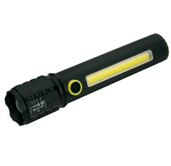 Светодиодный ручной фонарик Bailong BL-C72-P50-COB USB Встроенный аккумулятор Киев