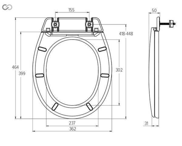 Сидение для унитаза с планкой Харьков - изображение 2
