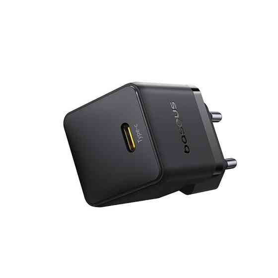 Мережевий зарядний пристрій з кабелем Baseus Palm Fast Charger 1C 30W EU Cluster Black(With: Baseus Mini White Cable C to C Одеса