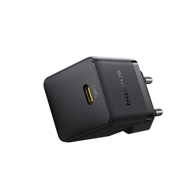 Мережевий зарядний пристрій з кабелем Baseus Palm Fast Charger 1C 30W EU Cluster Black(With: Baseus Mini White Cable C to C Одеса - фото 5