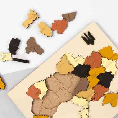 Набор для творчества Rosa Talent Карта Украины 3D цвета металлики 24.5х18.5 см (4823098532538) Винница