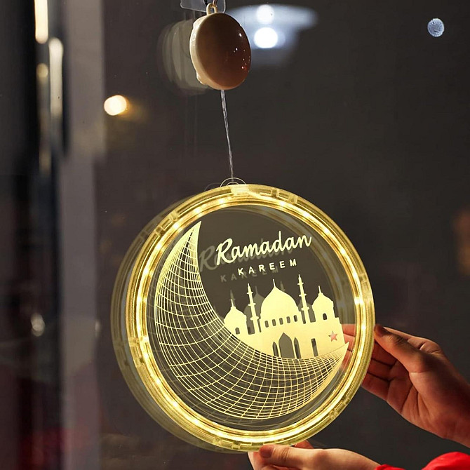 Декоративный LED светильник Ramadan, подвесная лампа Рамадан с батарейным питанием 2 шт, украшение н Киев - изображение 4