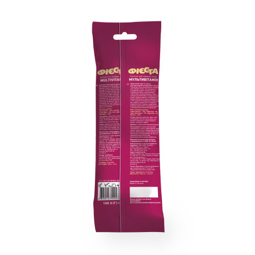 Ласощі Колосок Природа Фієста для середніх папуг мультивітамин 100 г / 2 шт Київ - фото 2