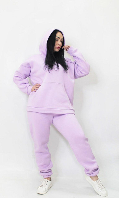 Женский спортивный костюм на флисе Сиреневый XS/S Харьков - изображение 3