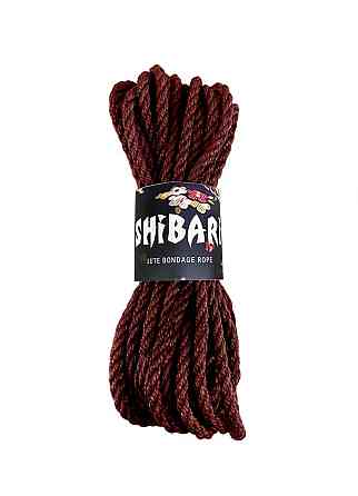 Джутовая веревка для Шибари Feral Feelings Shibari Rope, 8 м коричневая Sex Aura Киев
