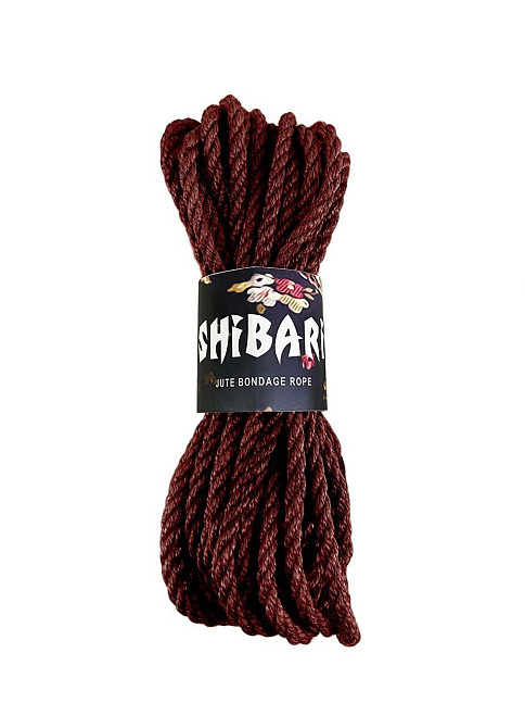 Джутова мотузка для шибарі Feral Feelings Shibari Rope, 8 м коричнева Sex Aura Київ - фото 1