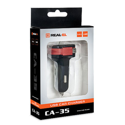 Зарядний пристрій REAL-EL CA-35 black (EL123160012) Вінниця - фото 7