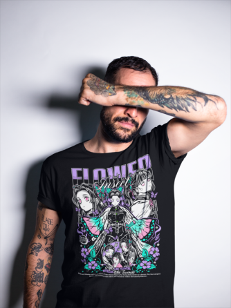 Футболка для мальчика аниме Истребитель демонов оверсайз (рост от 165 до 180 ) Черний AnimeJ0232m Днепр