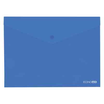 Папка - конверт Economix В5 180 мкм прозрачная, фактура "глянец", синяя (E31302-02) Винница