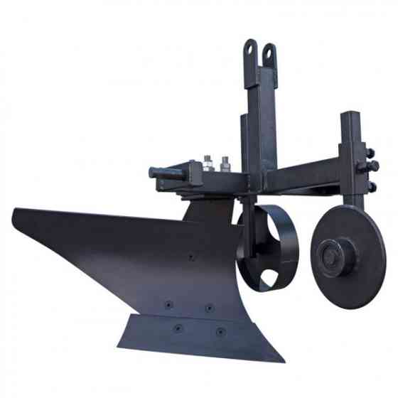 Плуг однокорпусний для мінітрактора (опорне колесо, причіпне 3 точки, дисковий ніж), (ПЛ12) (захват 25 см) Харьков