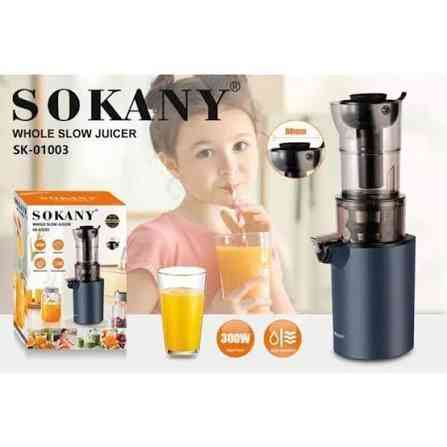 Комбінована соковижималка Sokany SK-01003 (300 Вт): повільновижимальна соковижималка шнекова з отвором 88 мм Одеса