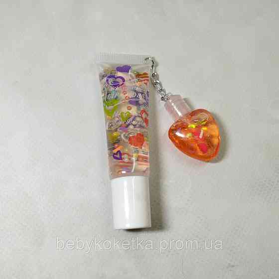 Дитячий блиск для губ зволожуючий Hold morning Lip Gloss HL Помаранчовий тінт Львів
