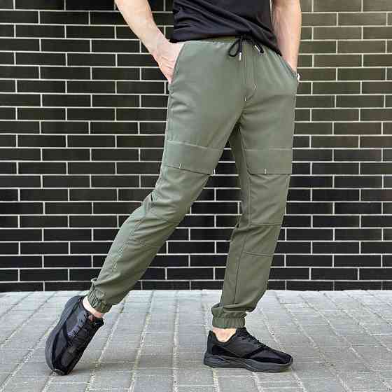 Чоловічі штани джогери з кишенями світлий хакі Pobedov Vershyna Київ