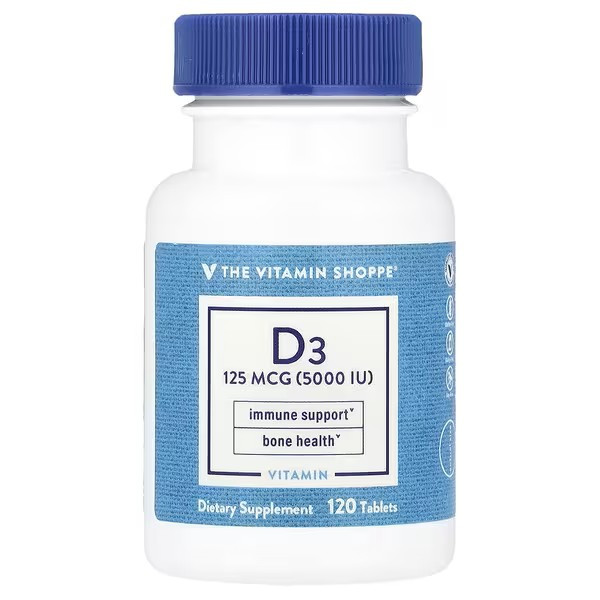 Vitamin D3, 125 mcg (5,000 IU) , 120 Tablets Луцк - изображение 1