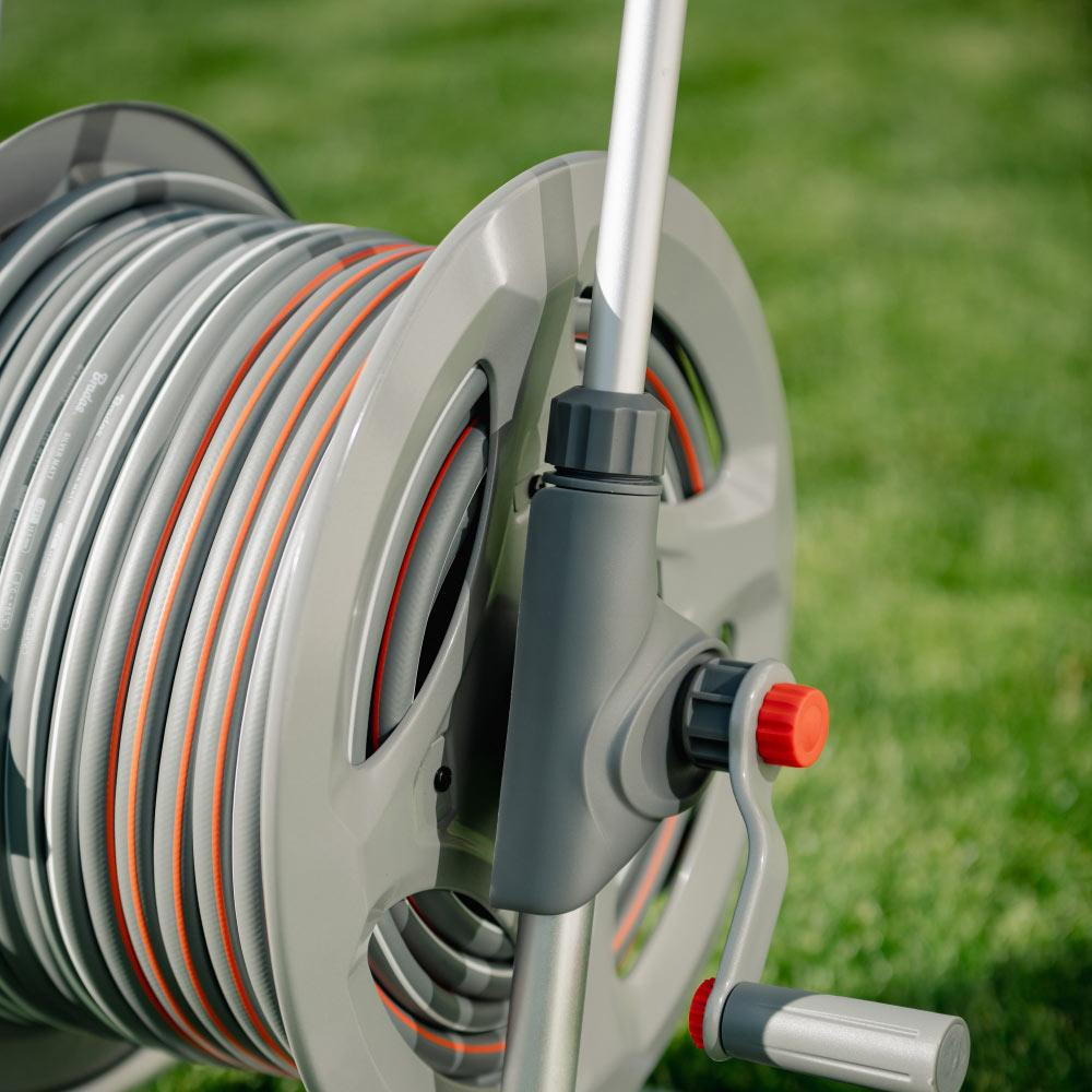 Металевий візок зі шлангом 1/2" 50м та аксесуарами, комплект для поливу, SILVER PRO SET, WHITE LINE, WL-AG33350SET1 Київ - фото 6