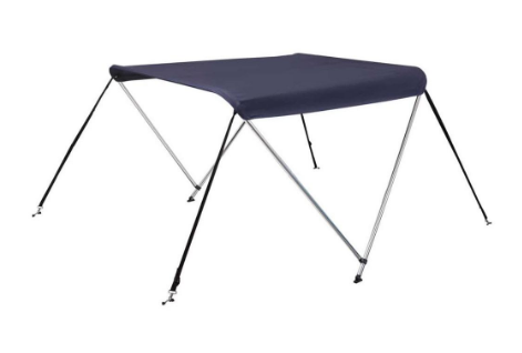 Лодочный Тент Для Катера Универсальный 2 Изгиба 1.5-1.7M Ширина Установки Синий Для Небольших Лодок Киев - изображение 1