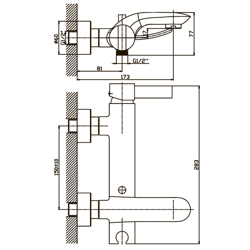 Змішувач для ванни Haiba Alaska 009 HB0015 Харків - фото 2