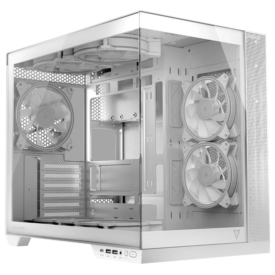 Корпус Modecom VOLCANO PANORAMA APEX ARGB 5F MIDI WHITE без БЖ ATX Вінниця - фото 3