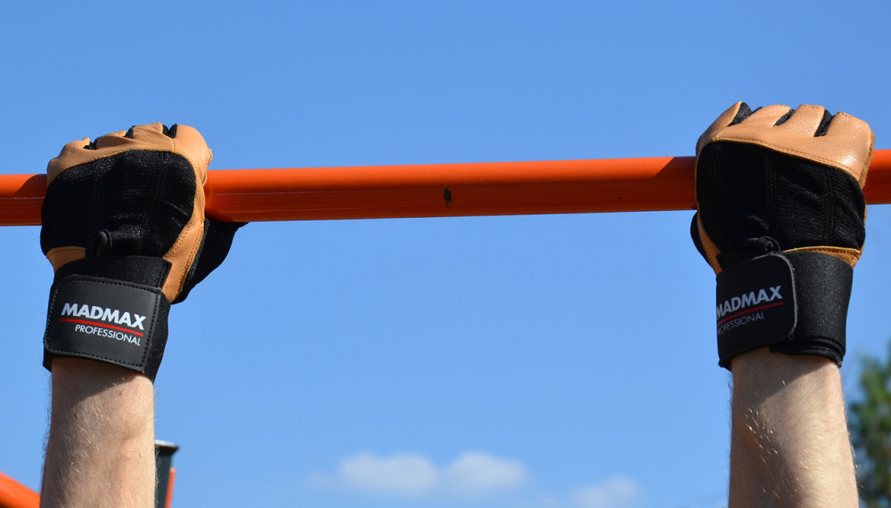 Рукавички для фітнесу MadMax MFG-269 Professional Brown M Каменское - изображение 10