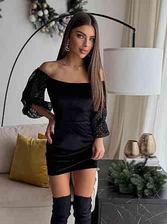 Женское элегантное праздничное платье велюр бархат Одесса