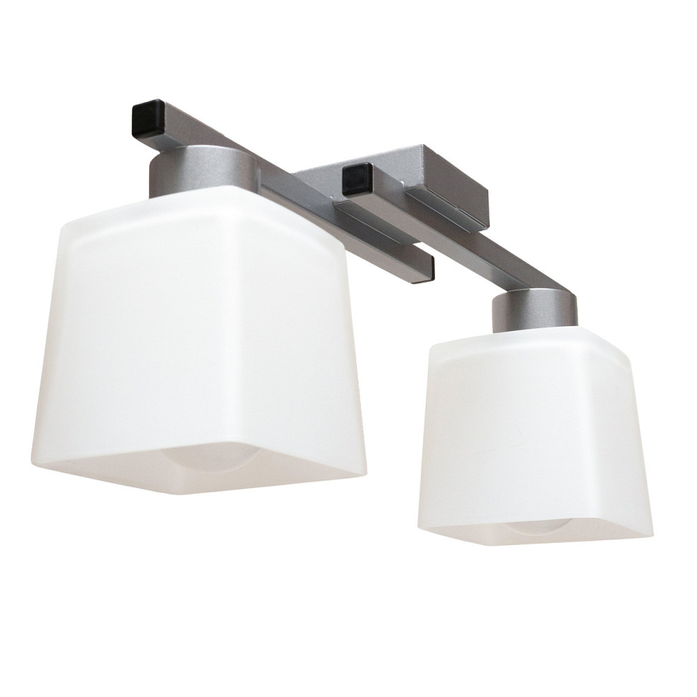 Люстра потолочная на два плафона MSK Electric Dublin под лампы Е27 серебро NL 16610-2 SL Одесса - изображение 2