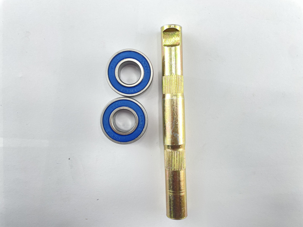 Ось каретки велосипедная (клин) (L-14 см) (+ 2 подшипника 6902-ZZ) Мукачево - изображение 1