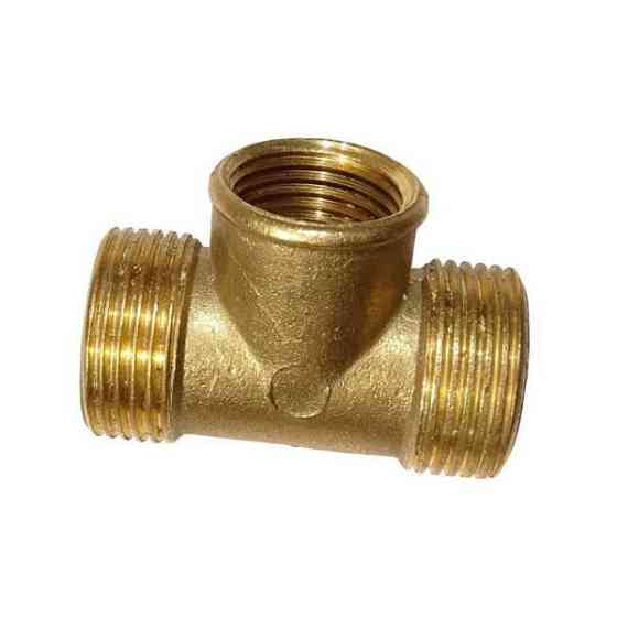 Трійник 3/4' зовн/внутр/зовн Україна, латунь Харків