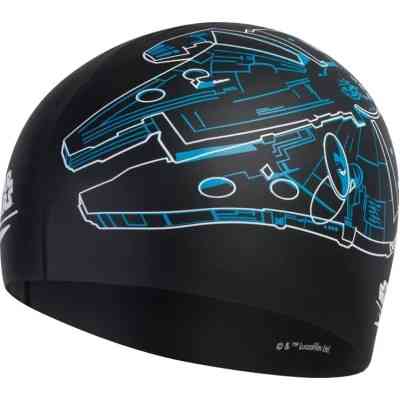 Шапка для плавання Speedo Millenium Falcon Slogan Prt Cap чорний 8-08385D675 OSFM (5053744485225) Вінниця