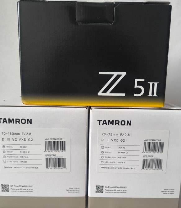 Бездзеркальна камера Nikon Z5 II з об'єктивами Tamron 28-75mm f/2.8 та 70-180mm f/2.8 для весільної фотографії Харків - фото 2