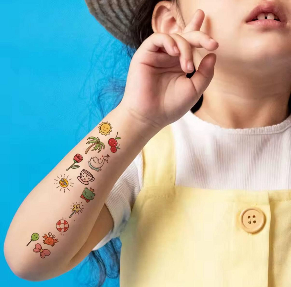 Набір дитячих тимчасових татуювань — 30 аркушів (6×10 см) принцеси, пірати, динозаври, солодощі, год Київ - фото 2