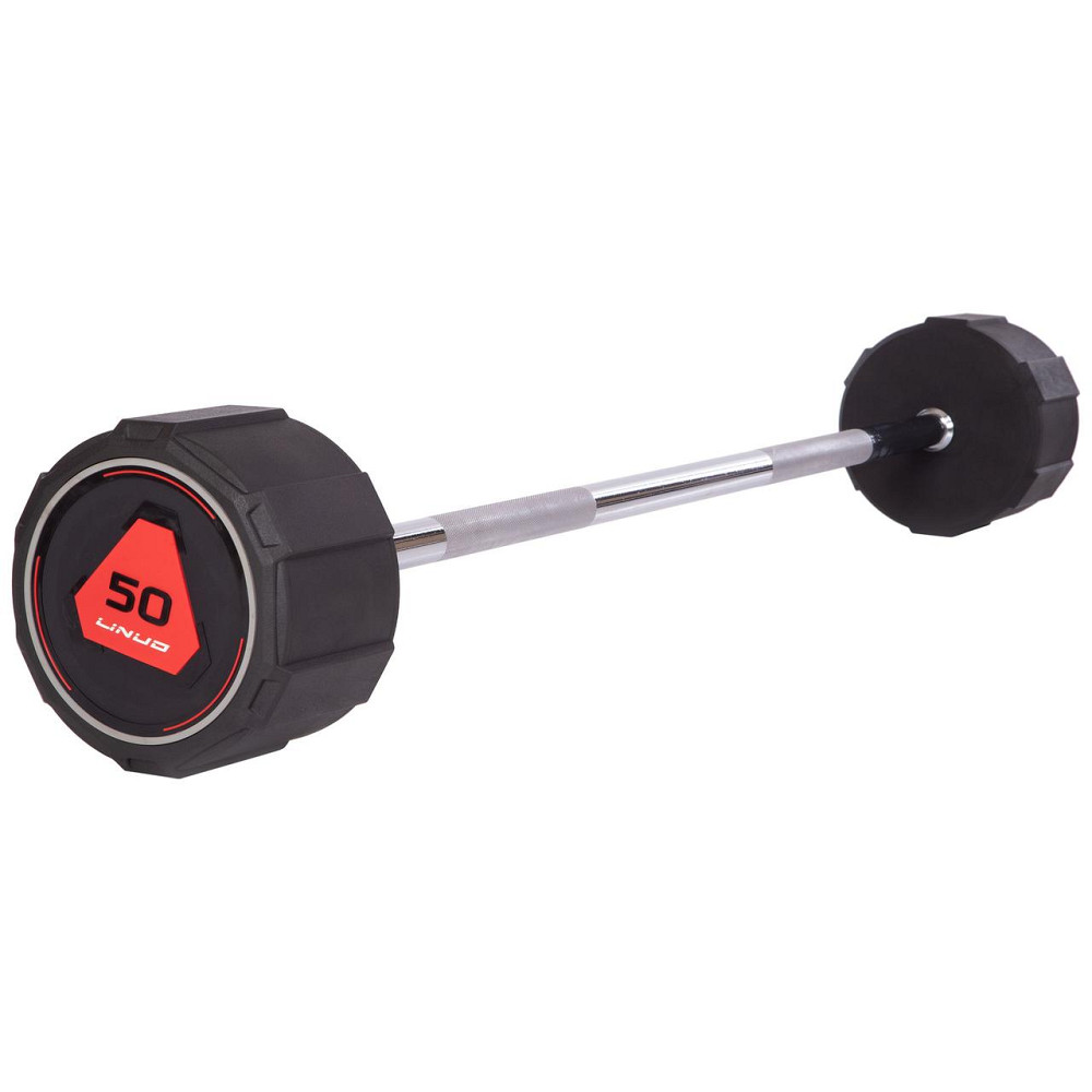 Штанга фіксована пряма поліуретанова LI NUO 3622-50 довжина 122 см 50 кг Київ - фото 1