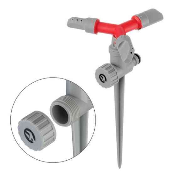 Дождеватель круговой на колку, с вращающейся головкой материалы: PP, ABS INTERTOOL GE-0054 Киев