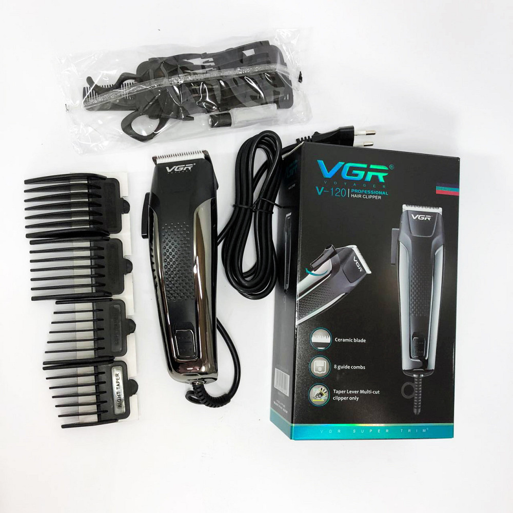 Гострі професійні машинки для стрижки волосся, Професійний тример з насадками, Підстригальна машинка NW-73 Львів - фото 6