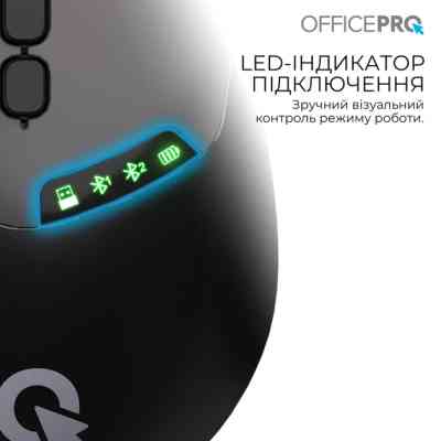 Мышка OfficePro M520B Wireless/Bluetooth Black (M520B) Винница