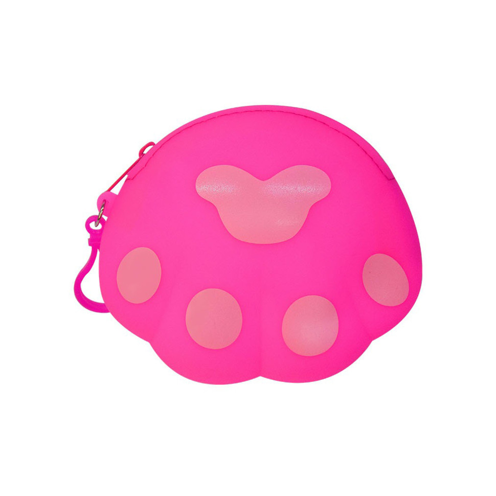 Дитячий гаманець-брелок "Лапка" C44413, 14 х 12 х 2 см Рожевий Вінниця - фото 1