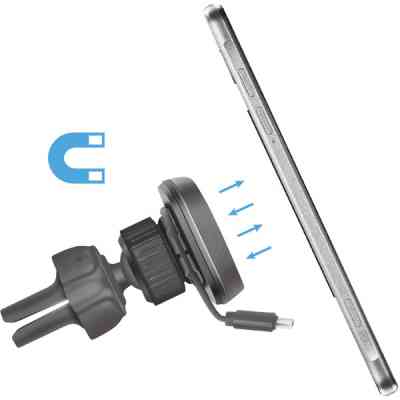 Універсальний автотримач Defender CH-129 червоний, магніт, на решітку вентиляції (29130) Вінниця