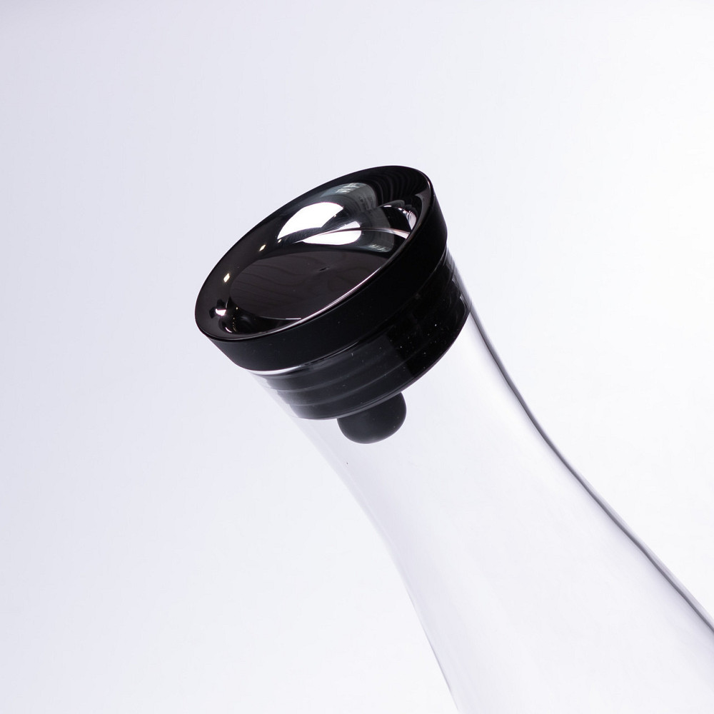 Стеклянный графин с крышкой 1.2 (л) для воды, сока, лимонада HP-19-43 Киев - изображение 3