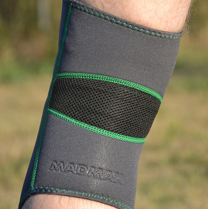 Наколінник MadMax MFA-294 Zahoprene Knee Support Dark Grey/Green (1шт.) XL Кам'янське - фото 10