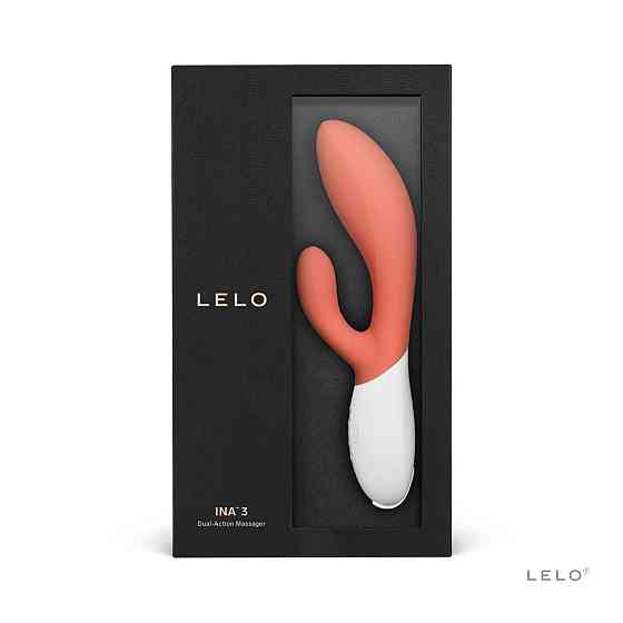 Вібратор-кролик LELO Ina 3 Coral, 10 режимів вібрації, потужний мотор Sex Aura Київ
