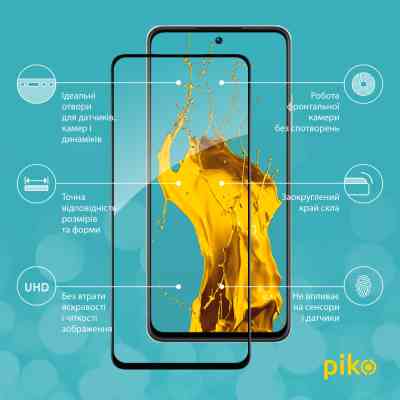 Стекло защитное Piko Full Glue Tecno Spark 9 Pro Black (1283126547348) Винница