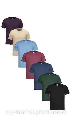 Набір футболок 7шт Stedman чоловічий фіолетовий /бежевий/ блакитний/ бордовий/ темно-синій/ темно-зелений /чорниST2000-7PACK3 Київ