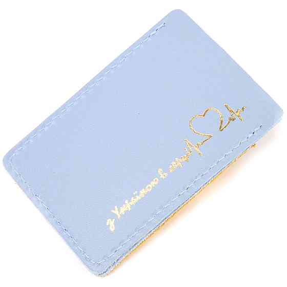 Оригінальний шкіряний картхолдер комбі двох кольорів Серце (GRANDE PELLE) Київ