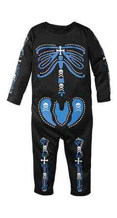 Костюм на Хеловін для хлопчика Король Скелетів чорно-синій Київ