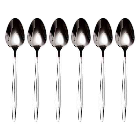 Набір столових ложок 6 штук нержавіючої сталі 21 (см) Срібло HP-8-27 Коломия