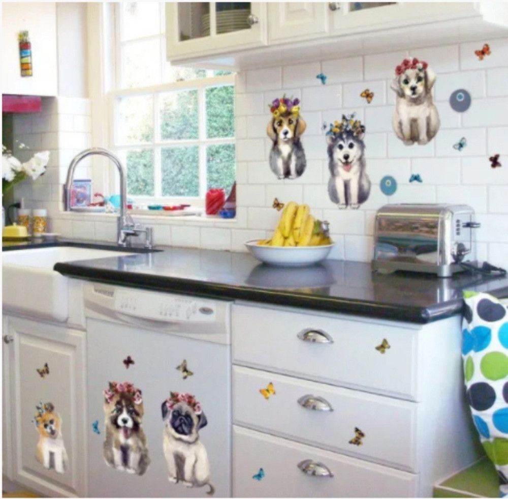 Наклейки на стіну декоративні Собачки Київ - фото 1