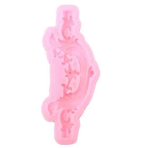 Молд силіконовий Абстракція 87 на 36 мм рожевий Київ