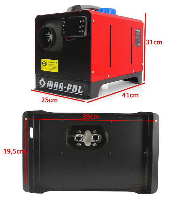 Автономный дизельный обогреватель Webasto на 8 кВт 12-220 В Mar-Pol (M80950) Нововолынск - изображение 10