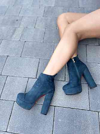 Жіночі туфлі STILLETA зелені екозамша каблук 13 см (D1715-A917-4) 37р.39р. 37 Коломия