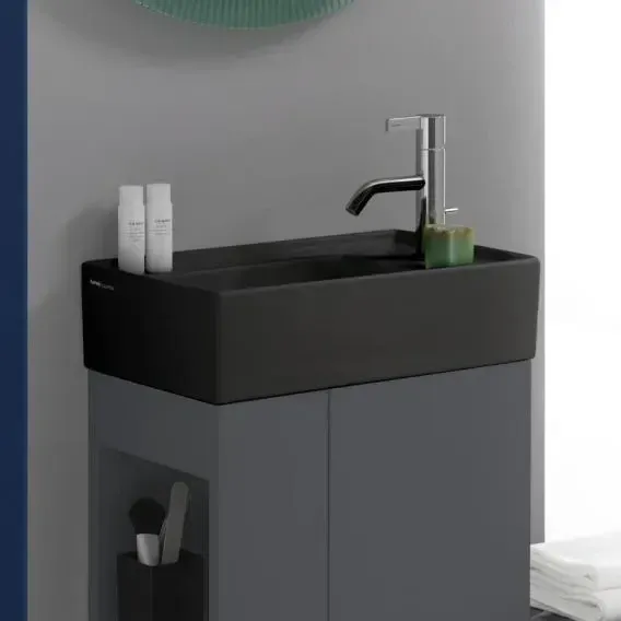 Раковина  Laufen Kartell 460X280Mm Czarny Mat (H8153347161121) Киев - изображение 1